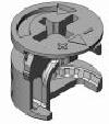 Exzenter System03 schwer - Zamak - 15mm - PZ2 - blank